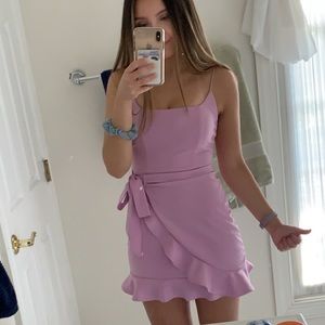 Lucy In the Sky capri ruffle tie dress